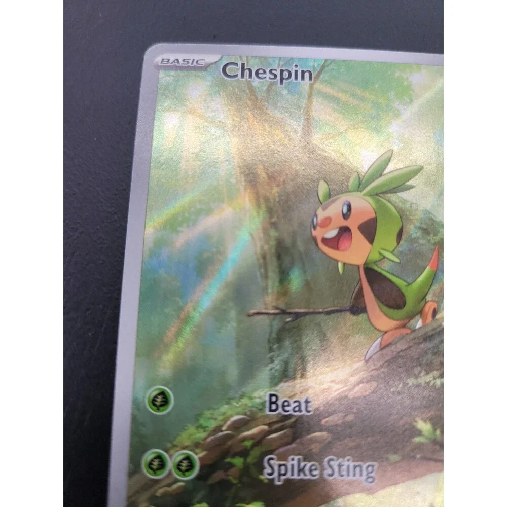 Chespin 087/086 Illustration Rare Pokemon TCG Chaos Rising  Pokemon